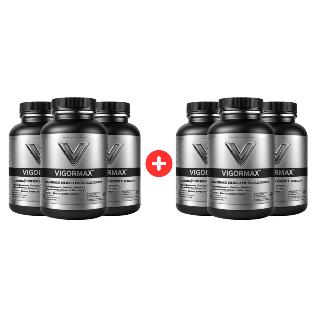 VIGORMAX - 3 UNIDADES + 3 GRATIS